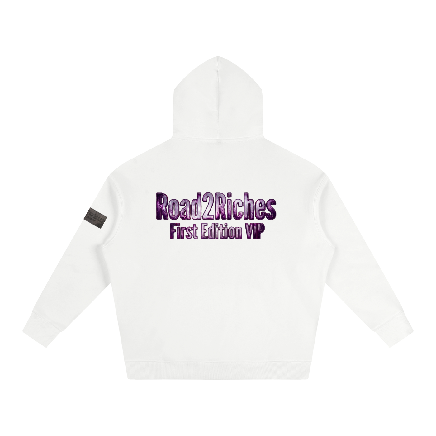 R2R chrome fleece first edition hoodie - purple