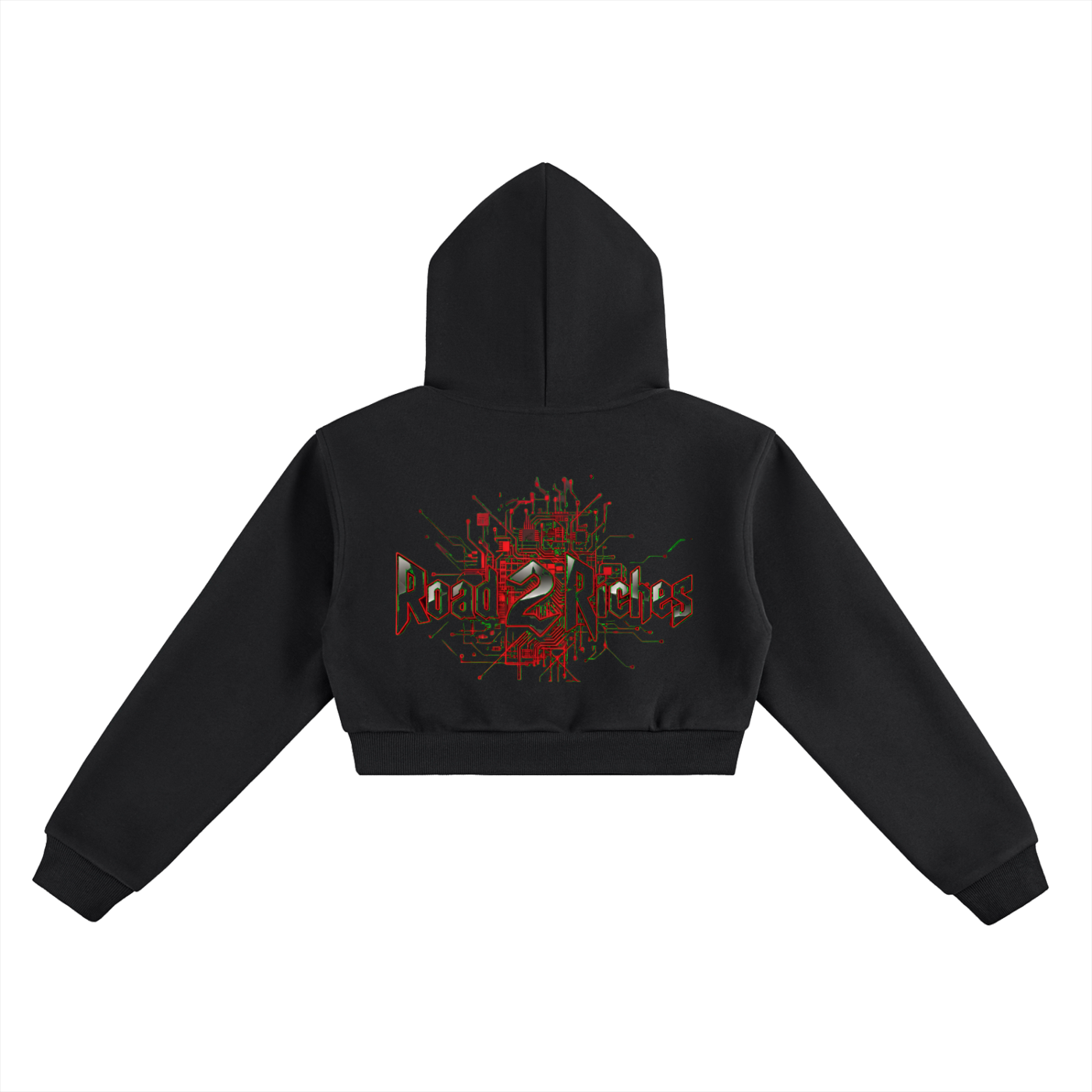 R2R toxic crop hoodie